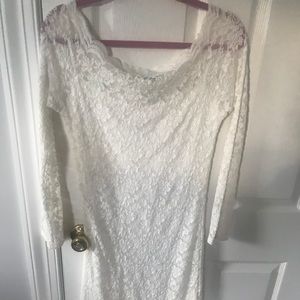 White off shoulder dress. Worn only once.